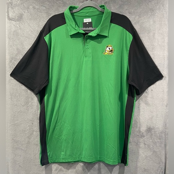 Box Seat Other - Oregon Ducks Box Seat Football Polo Shirt Black And Green Mens Size XL NWT